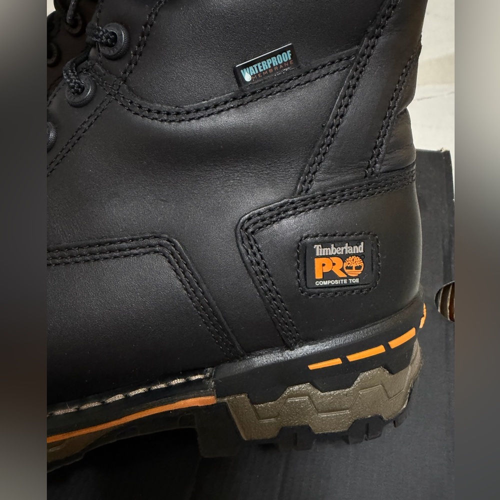 NEW! $200 Timberland Pro Men's Boondock 8" Composite Toe Waterproof Work Boot 8 - Picture 4 of 15